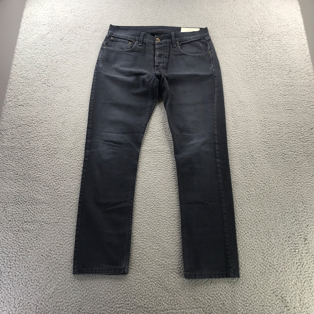 Rag & Bone Jeans Mens 32x31 Vtg Navy Fit 2 Slim Leg Standard Issue Button Fly
